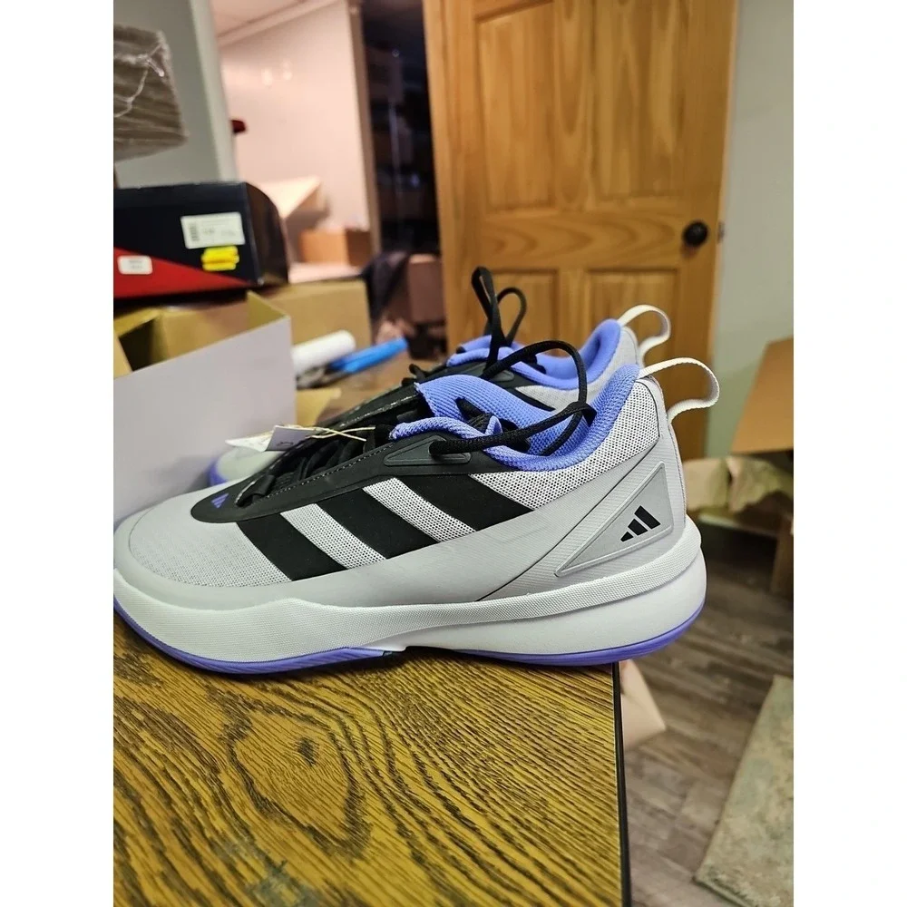 adidas men Subzone‎ Shoes Basketball Purple Gray Mens 10 Womens 11 New